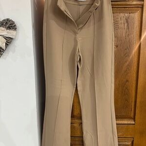 Bershka Beige Flare Pants